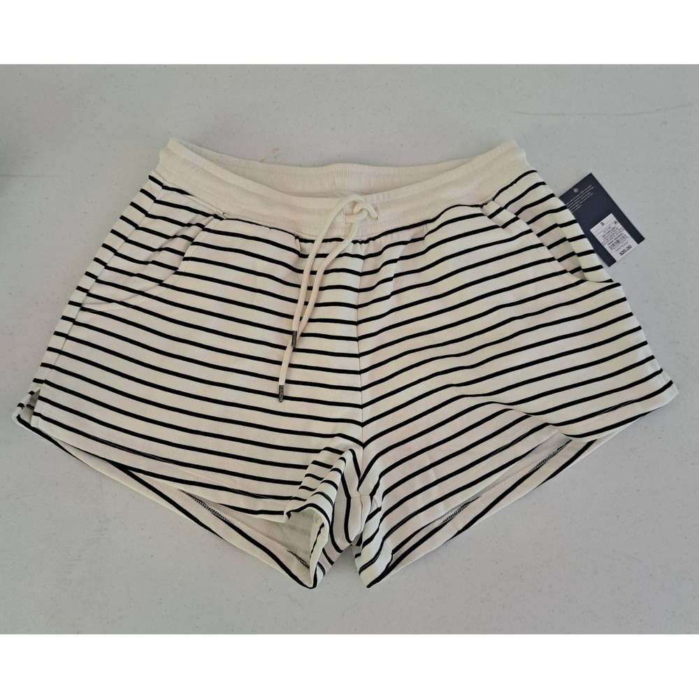 Universal Thread Knit Shorts Womens S Navy Cream NWT Drawstring‎ 977-160-B42